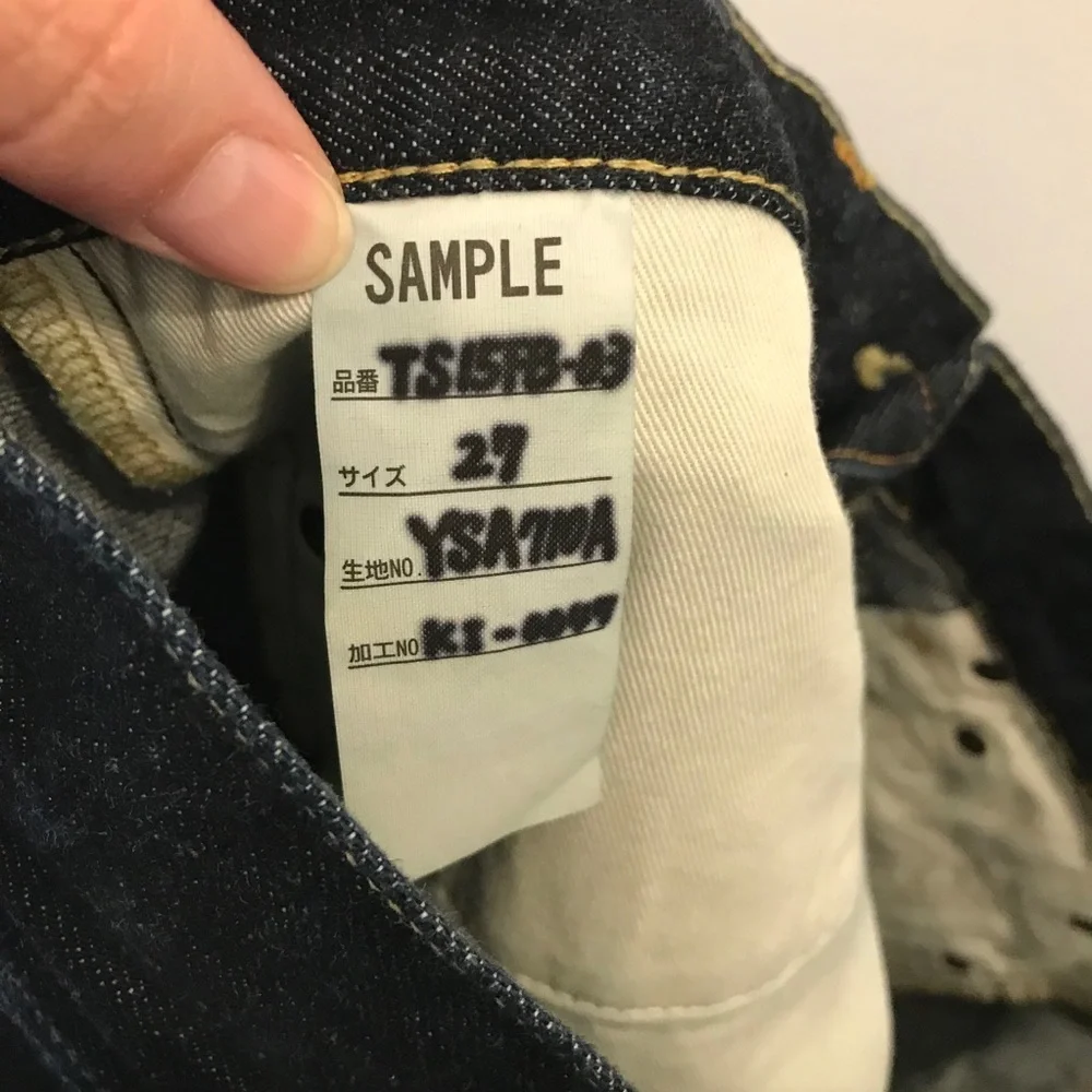 Tellason Selvedge Jeans Dark Wash 27 31 Men’s blue